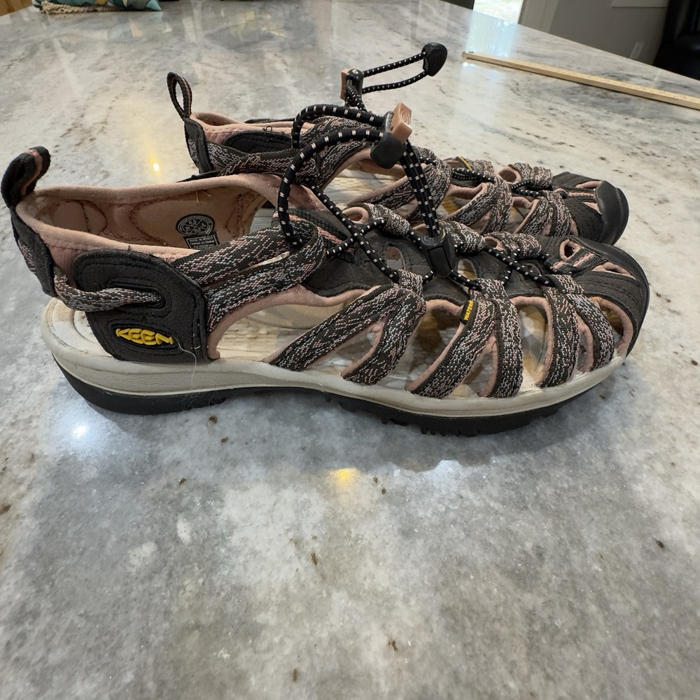KEEN Sandals Women's Sz 8.5 Pink Black Gray Outdoor Performance Hiking